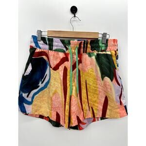 CALIA Multicolor Athletic Tulip Hem Board Shorts, M, NWT